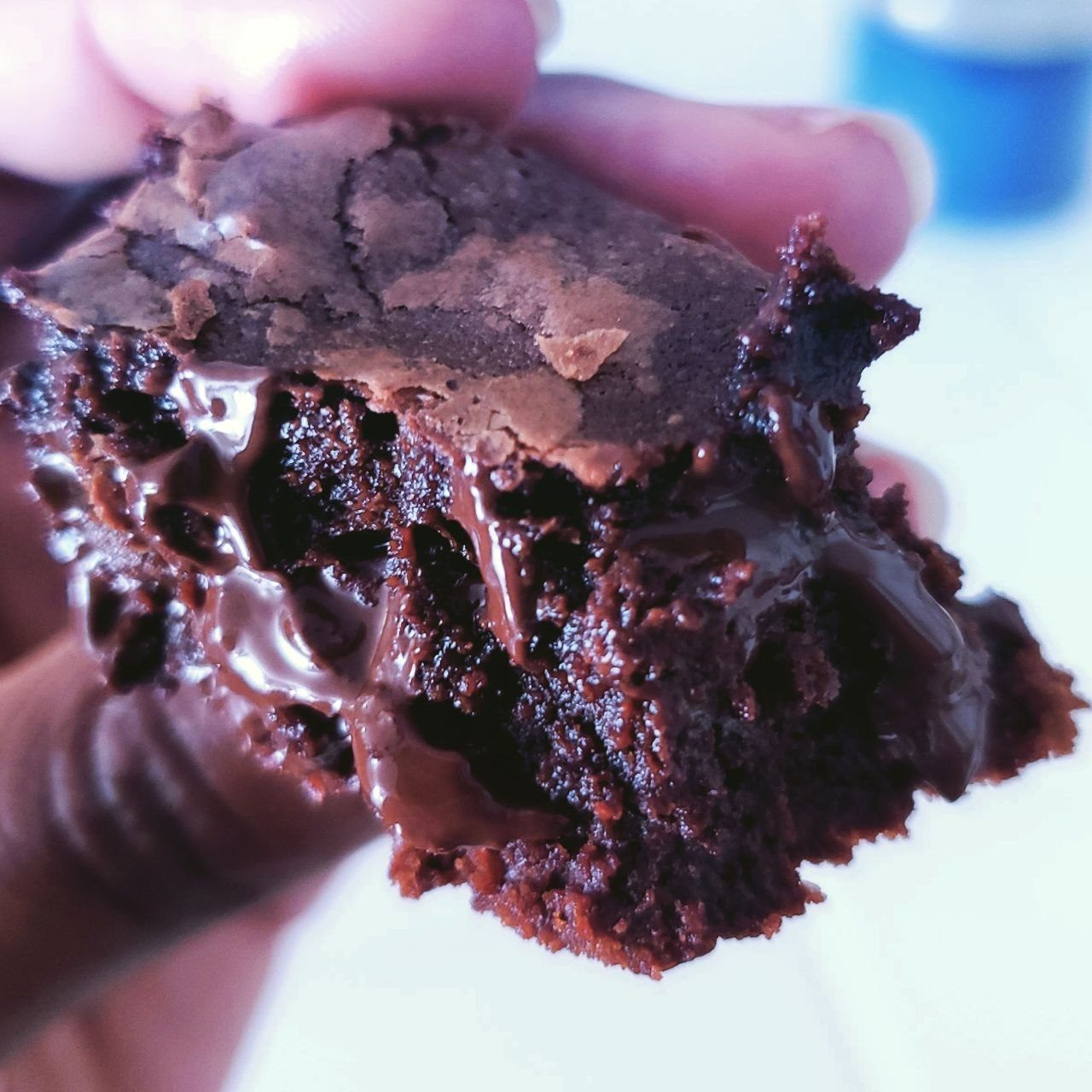 Gooey Wish Brownies with crackle tops